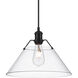 Orwell 1 Light 14 inch Matte Black Pendant Ceiling Light